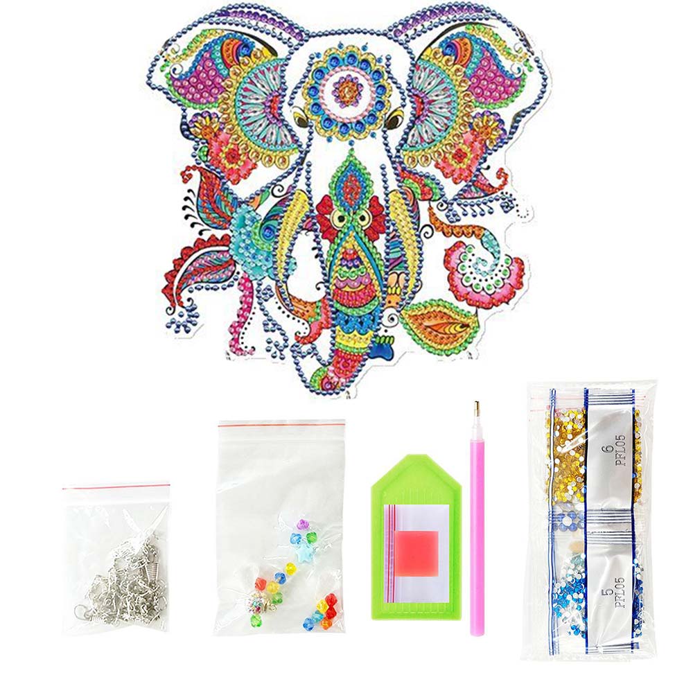 5D Diamond Painting Door Hanger with Elephant - Image 4