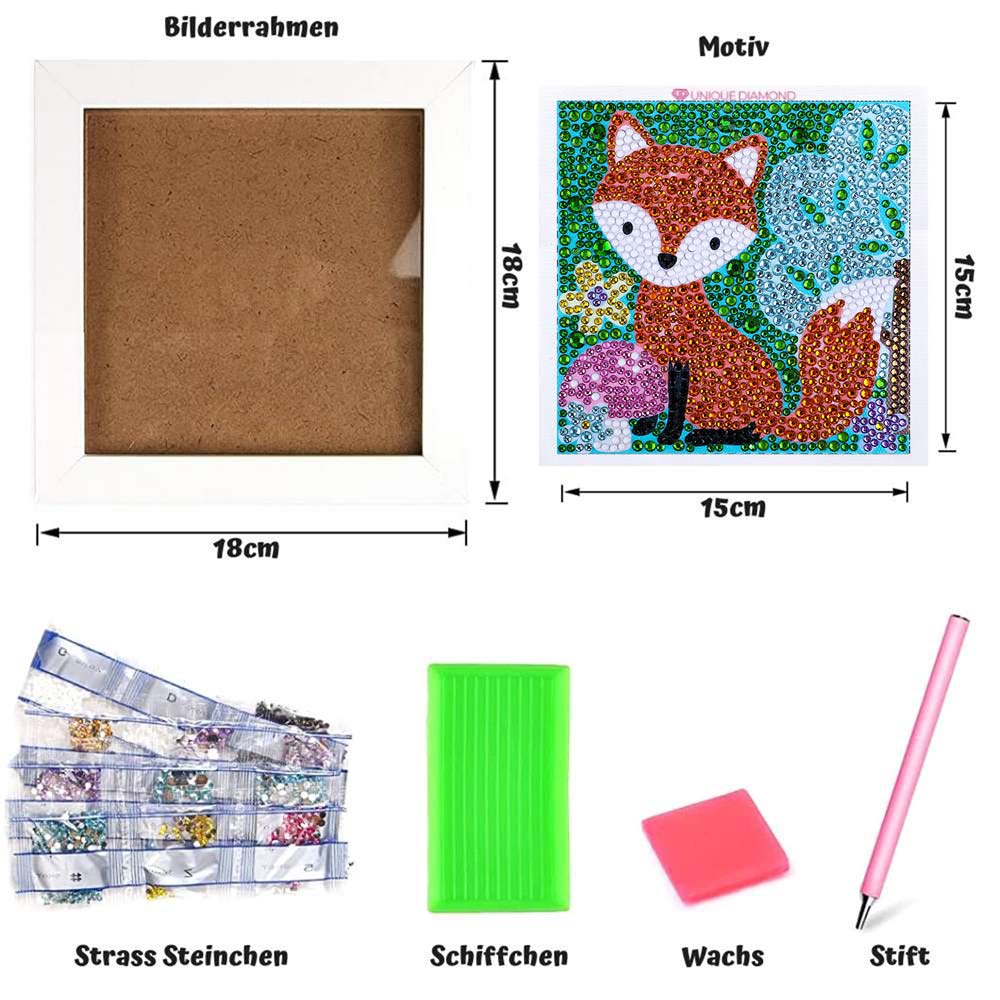 5D Diamond Painting Fox with Picture Frame - Image 5