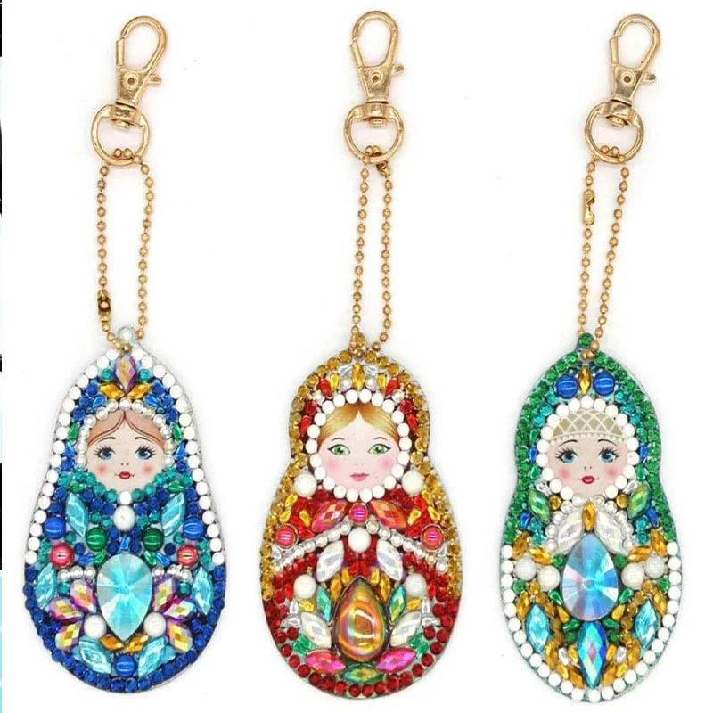5D Diamond Painting Keychain Matryoshka - Image 5