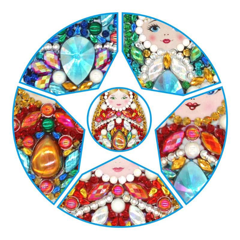 5D Diamond Painting Keychain Matryoshka - Image 6