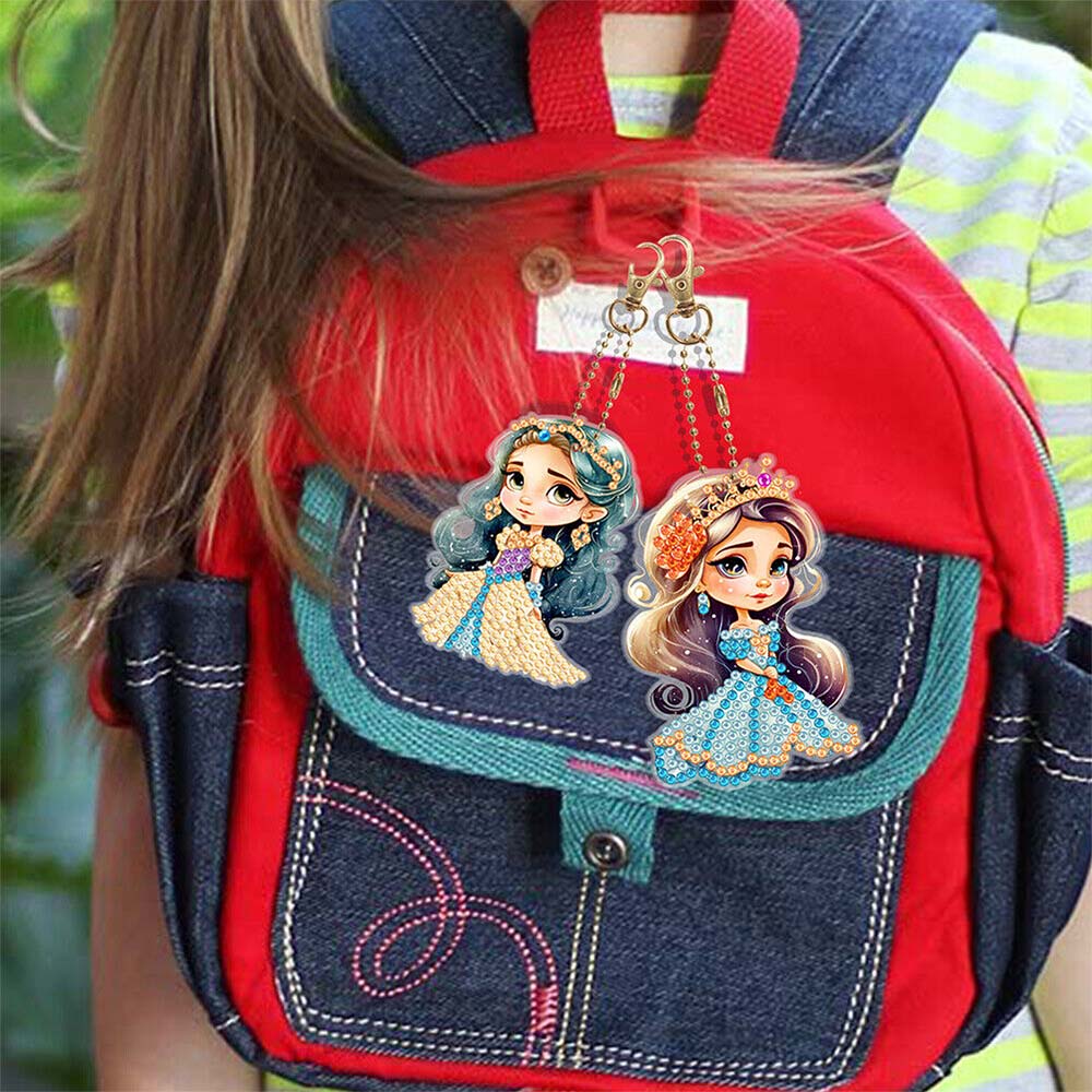 5D Diamond Painting Keychain Queen 5 Pieces - Image 2