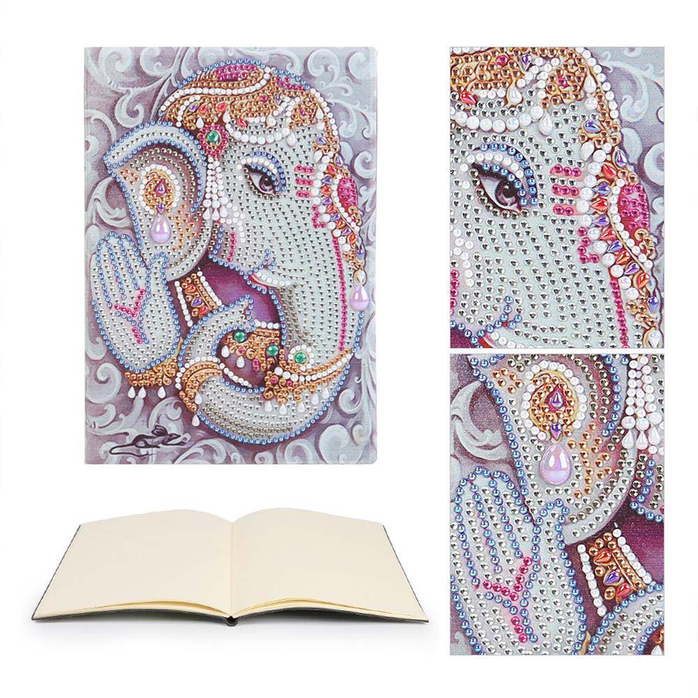 5D Diamond Painting Notebook Elephant God Ganesha - Image 5