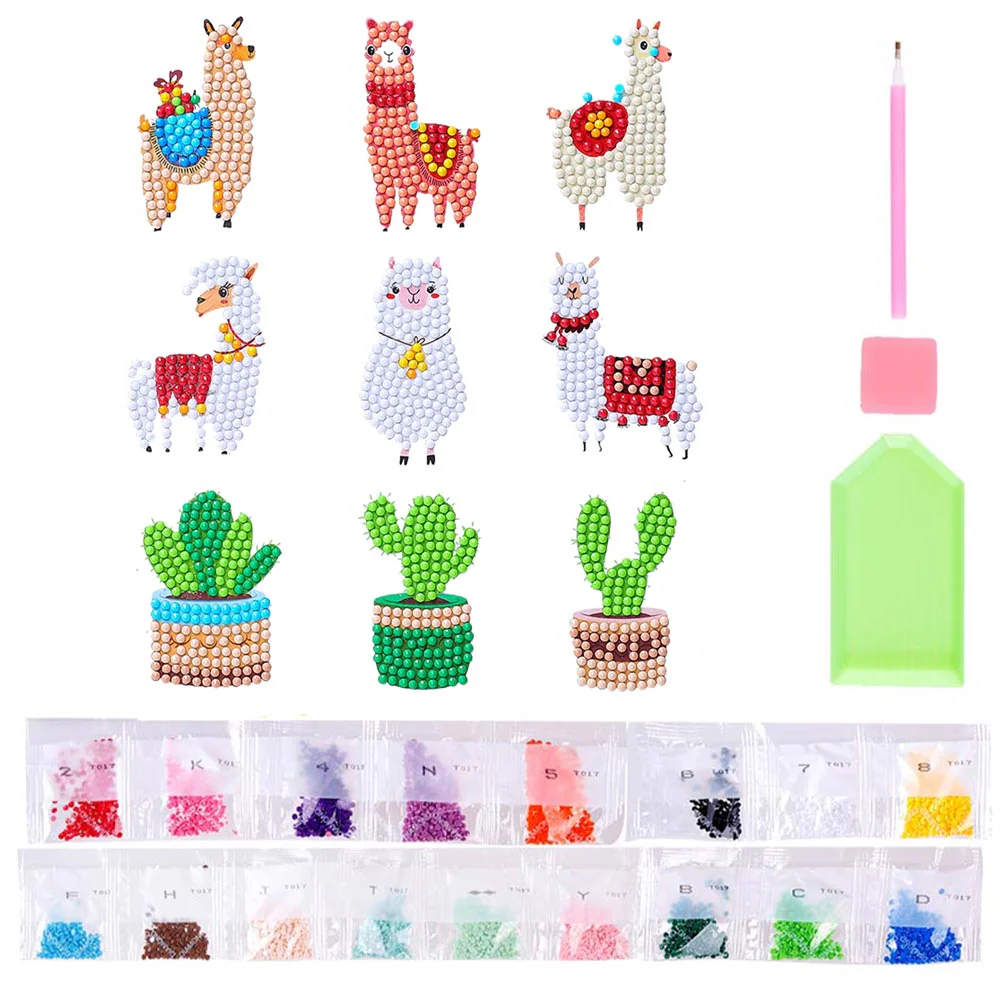 5D Diamond Painting Sticker Set Llamas - Image 2