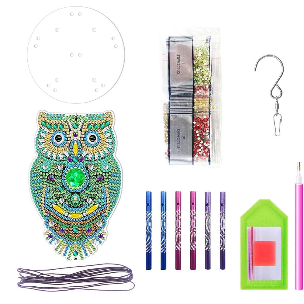 5D Diamond Painting Wind Chime Owl - Image 6