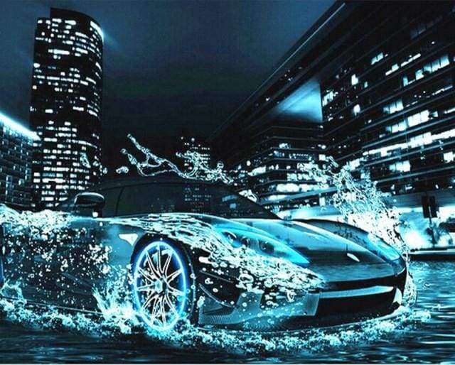 Abstract Sports Car