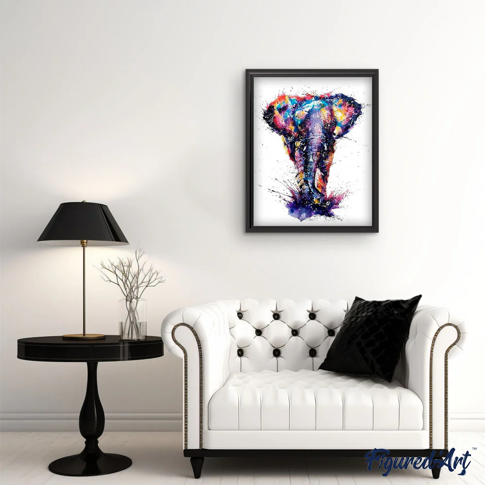 Acrylic Asian Elephant - Image 3