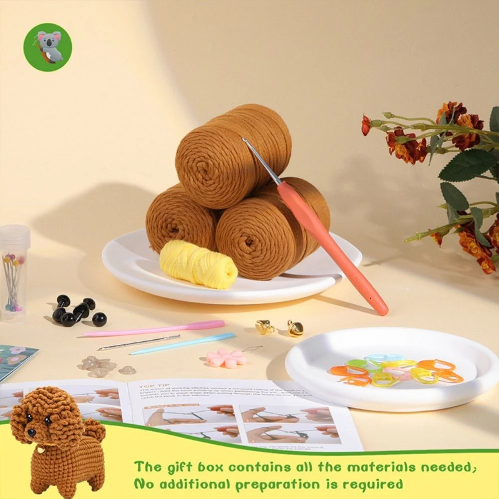 Amigurumi Crochet Kit - Brown Poodle - Image 3