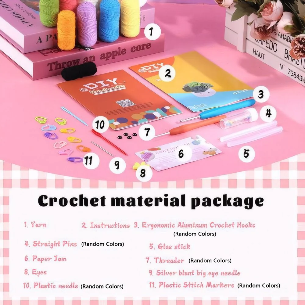 Amigurumi Crochet Kit - Rainbow Succulent - Image 2