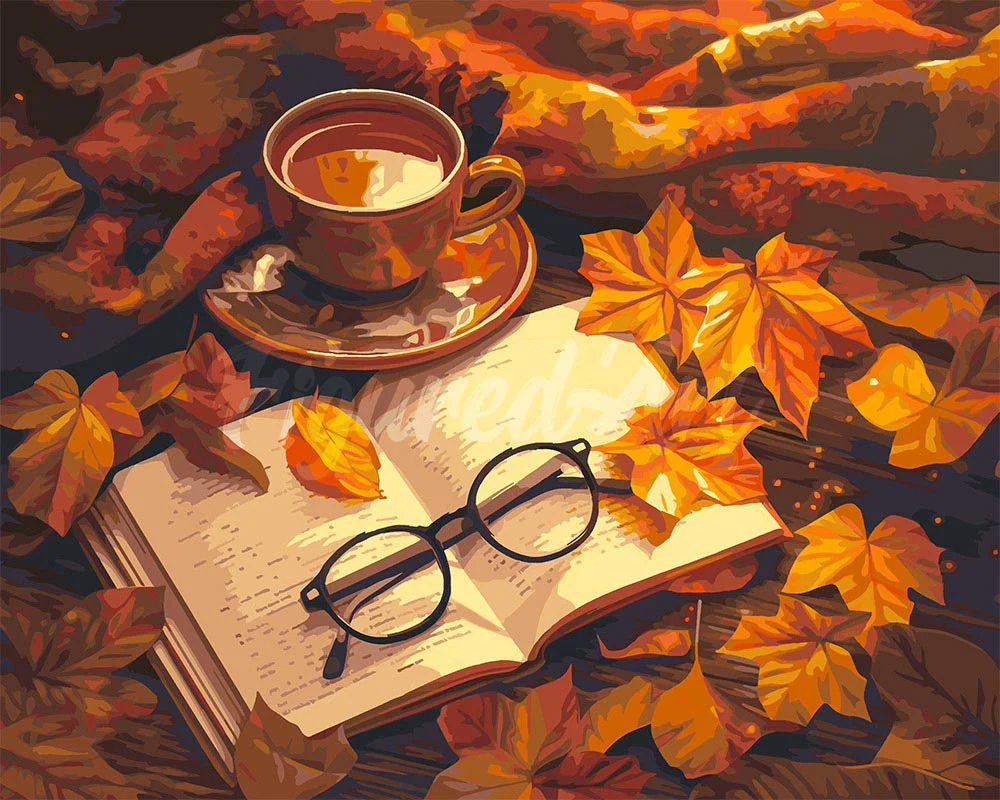 Autumn Tea and Book