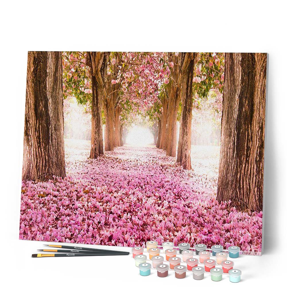 Beautiful Walkway lined with trees - Image 2