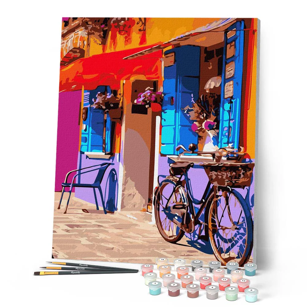Bicycle at the coffee shop - Image 2