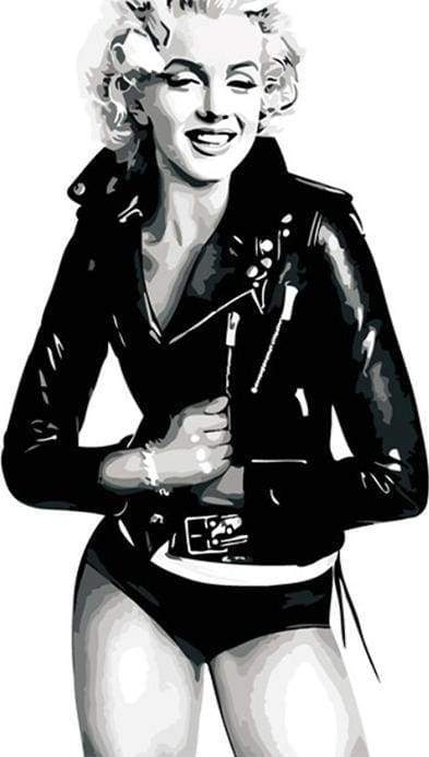 Black and White Marilyn Monroe