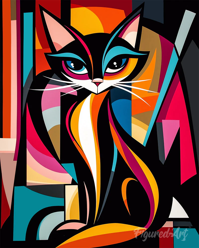 Bold Abstract Cat