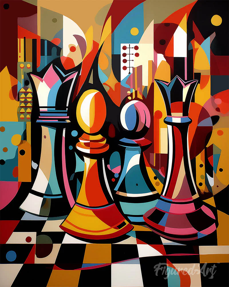 Bold Abstract Chessboard