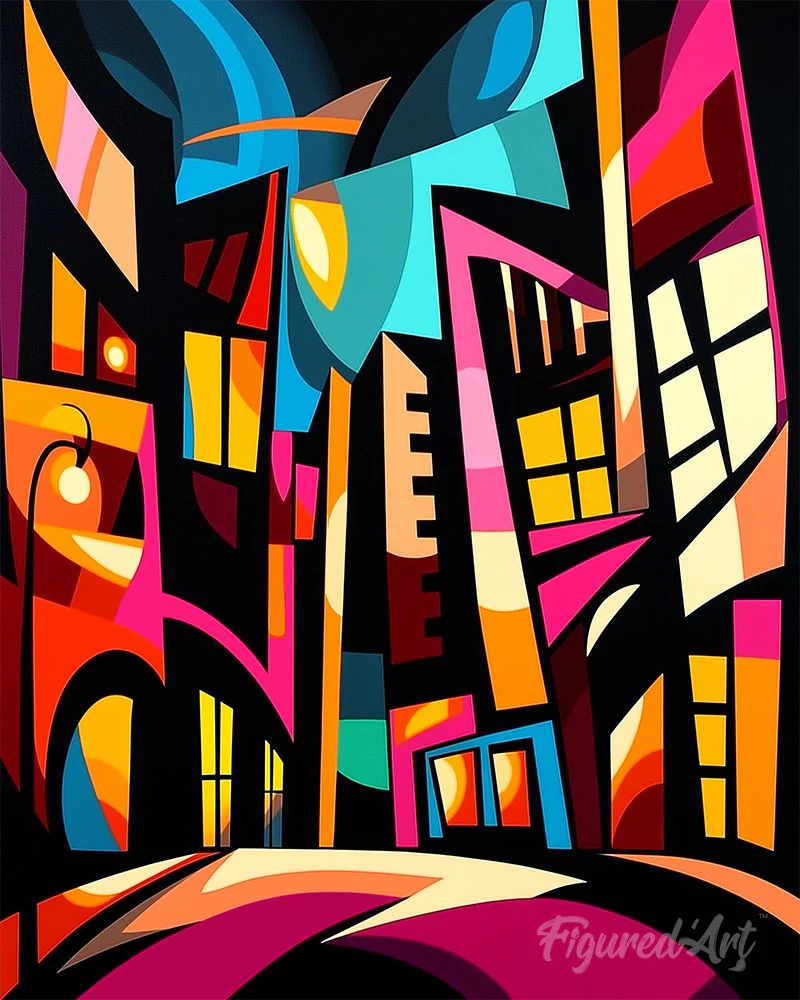 Bold Abstract Cityscape