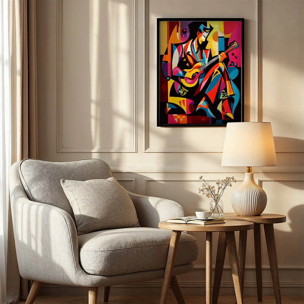 Bold Abstract Guitarist - Image 3