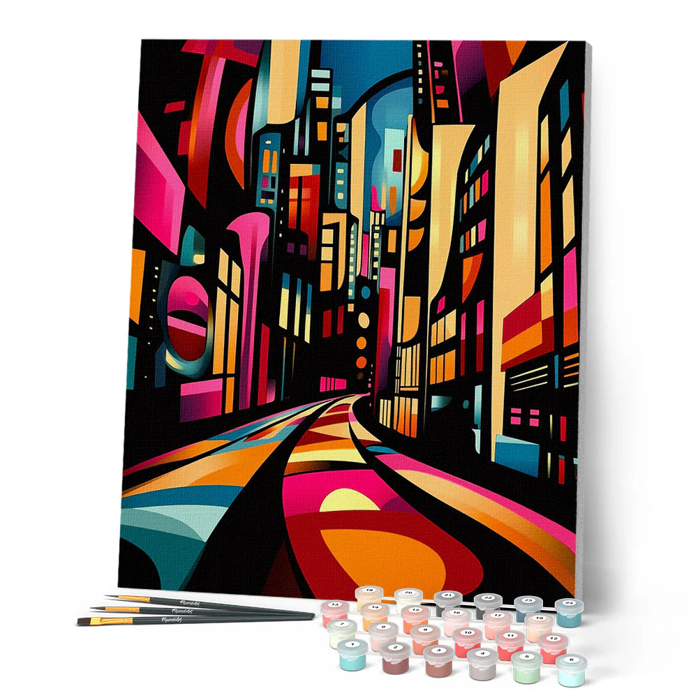 Bold Abstract Night City - Image 2