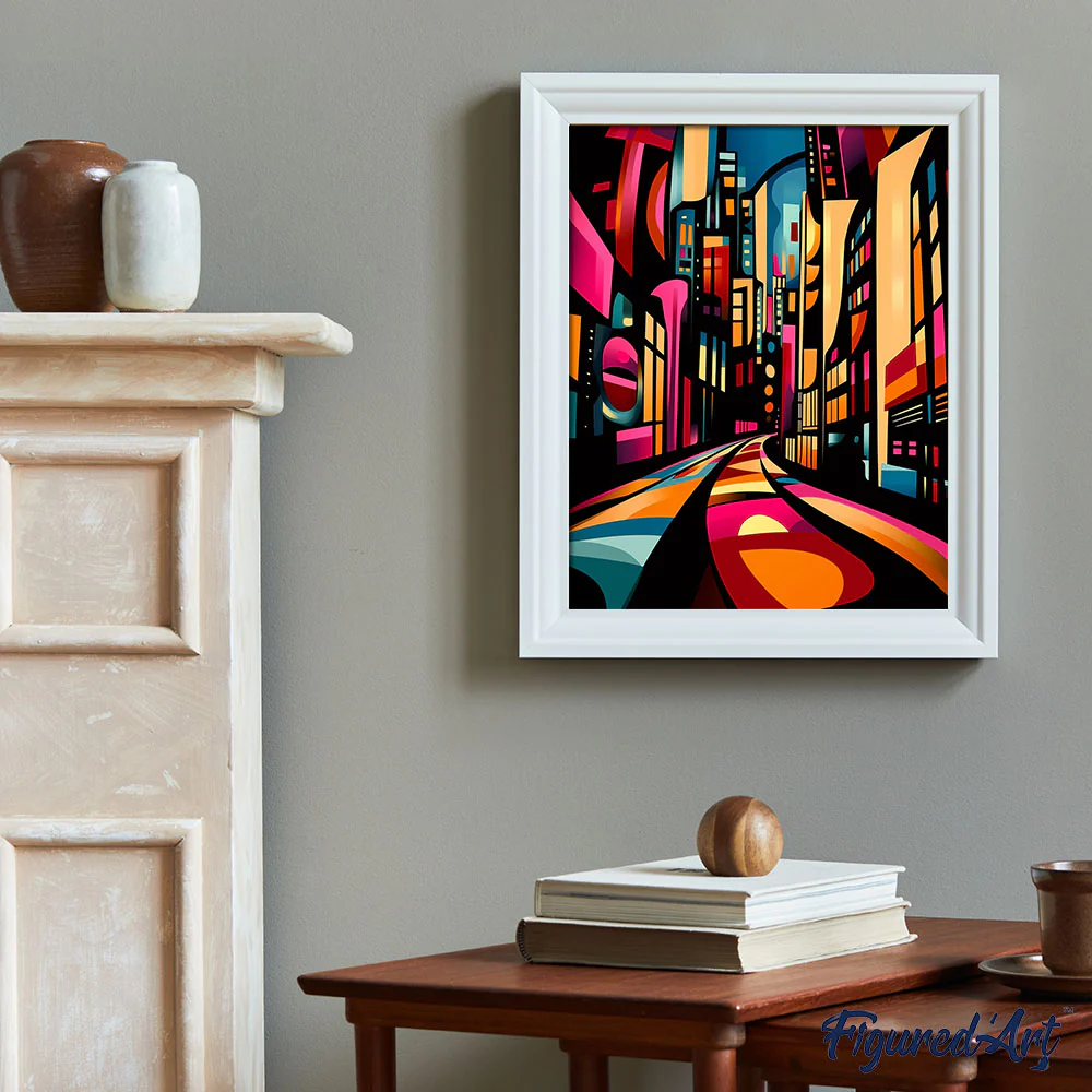 Bold Abstract Night City - Image 3