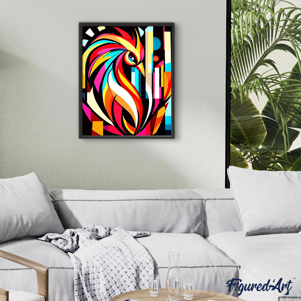 Bold Abstract Rooster - Image 3