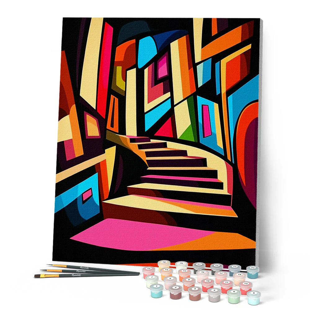 Bold Abstract Staircase - Image 2