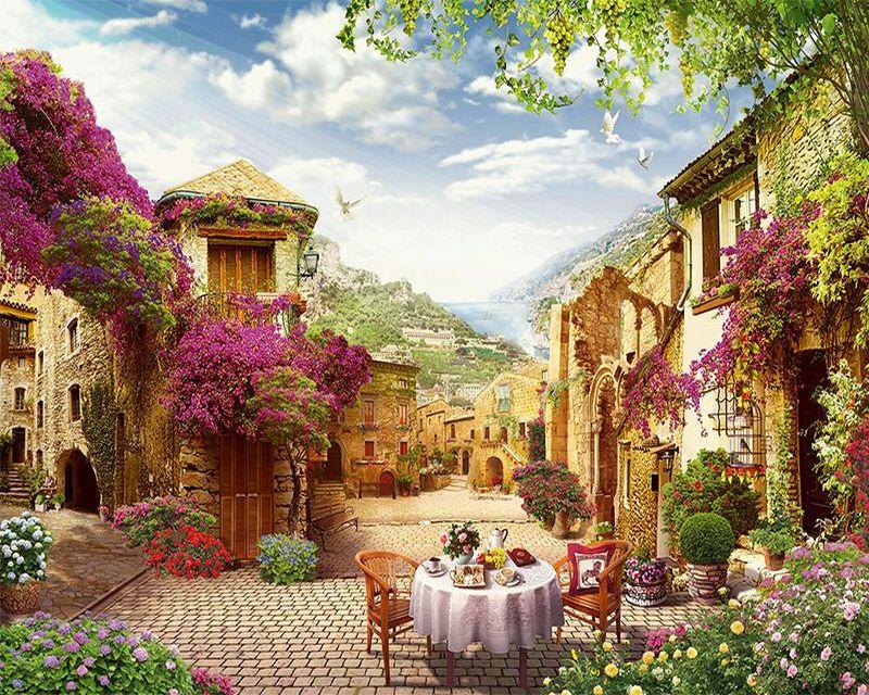 Breakfast in a Mediterranean village