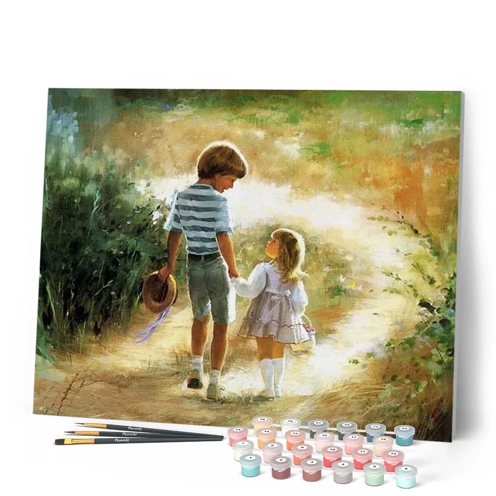 Brother and Sister walking - Image 2