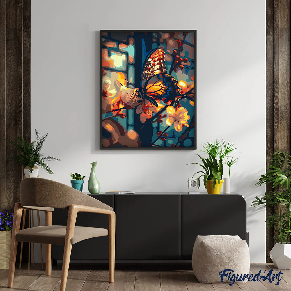 Butterfly and Cherry Blossoms - Image 3