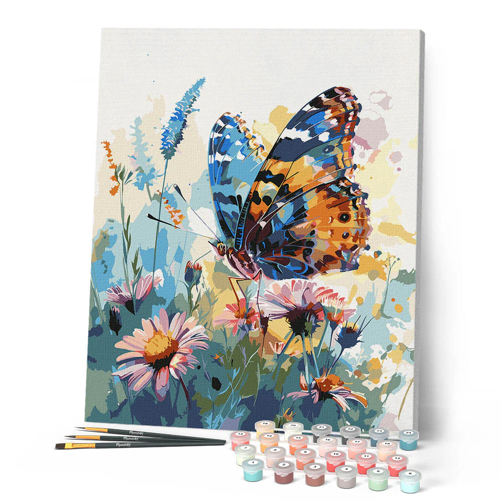 Butterfly and Flowers - Image 2