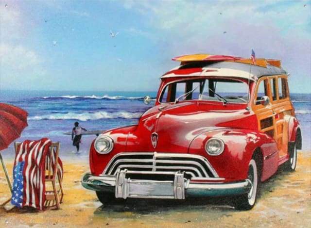 Car at the Beach