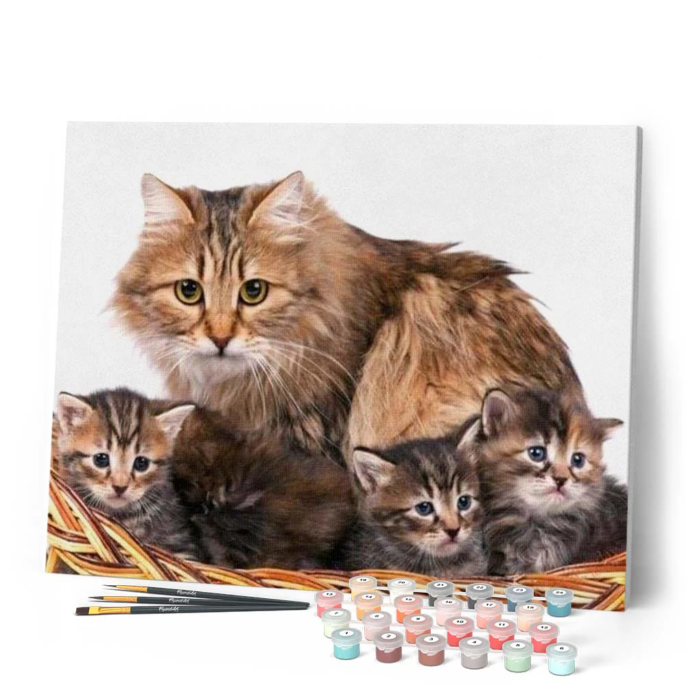 Cat and kittens - Image 2