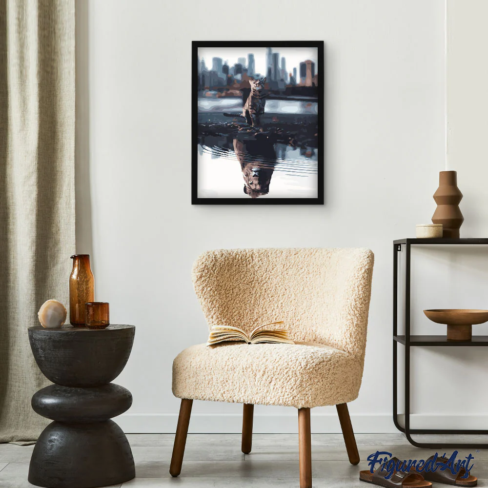 Cat and Lion reflection - Image 3