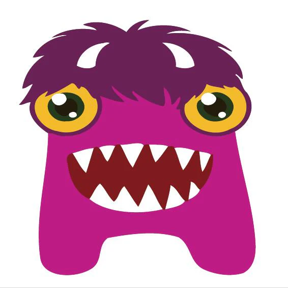 Children Painting kit Purple Monster