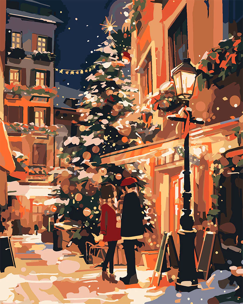 Christmas Couple in the City