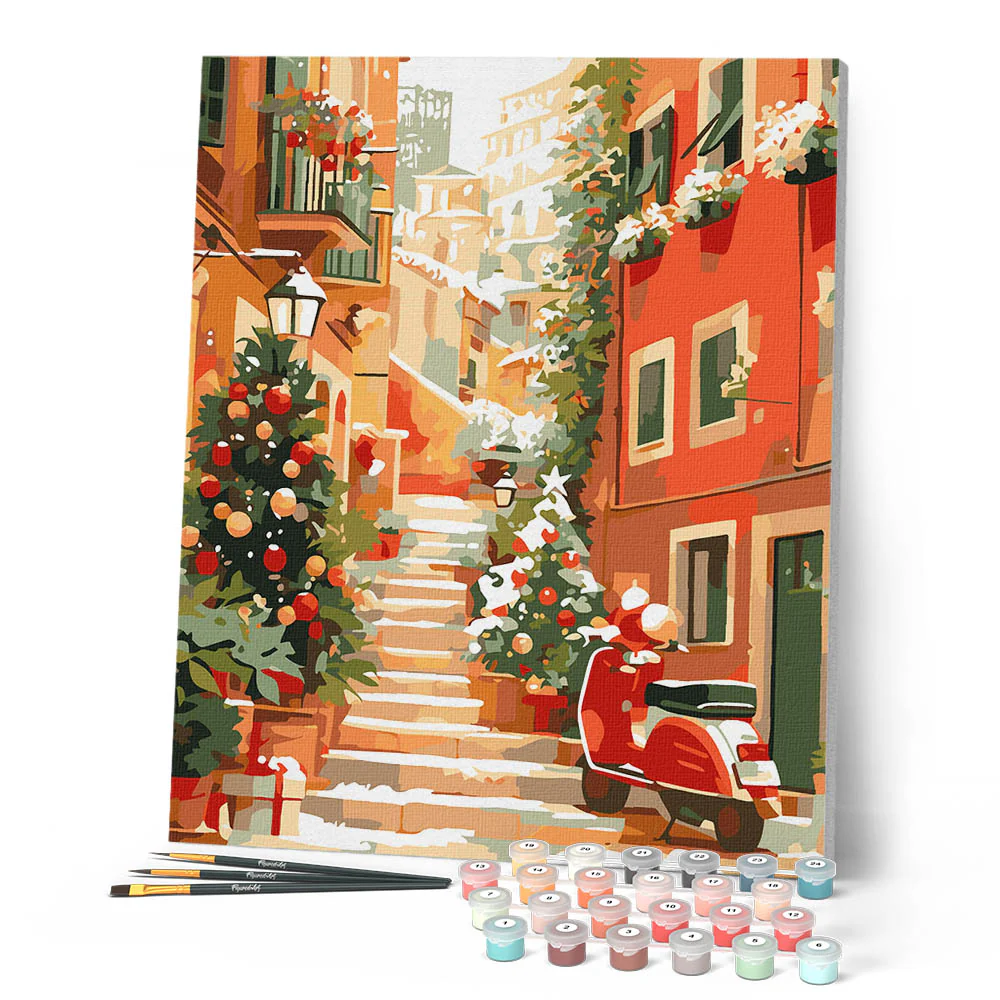 Christmas Staircase Scene - Image 2