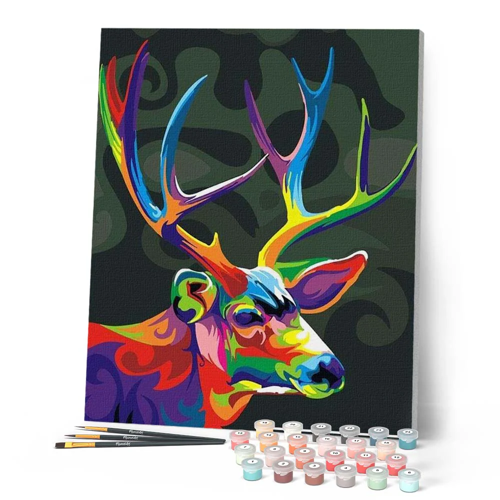 Colorful Deer Pop Art - Image 2