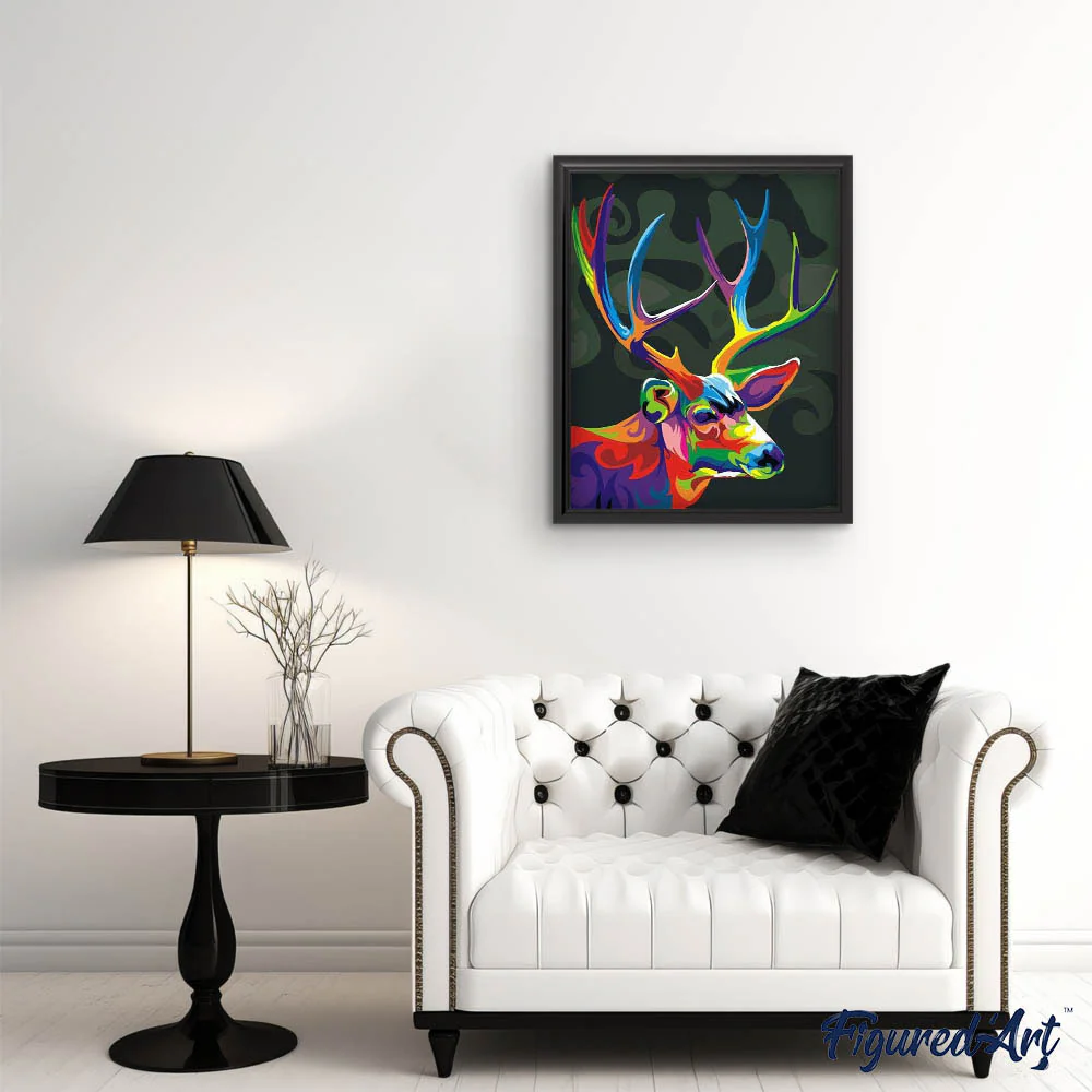 Colorful Deer Pop Art - Image 3
