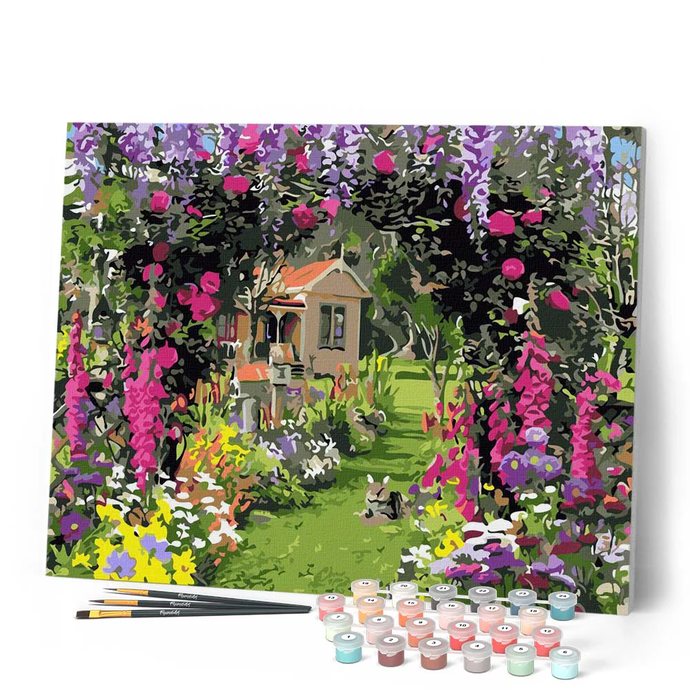 Colorful flowery garden - Image 2