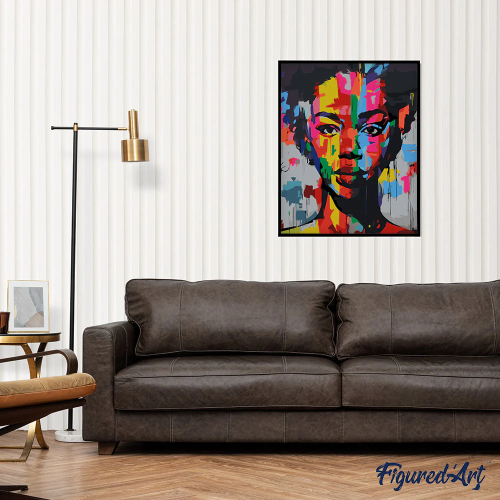 Colorful Girl Street Art - Image 3