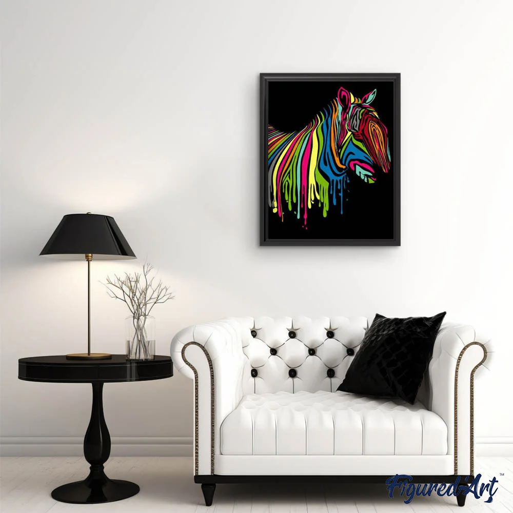 Colorful Zebra Art - Image 3