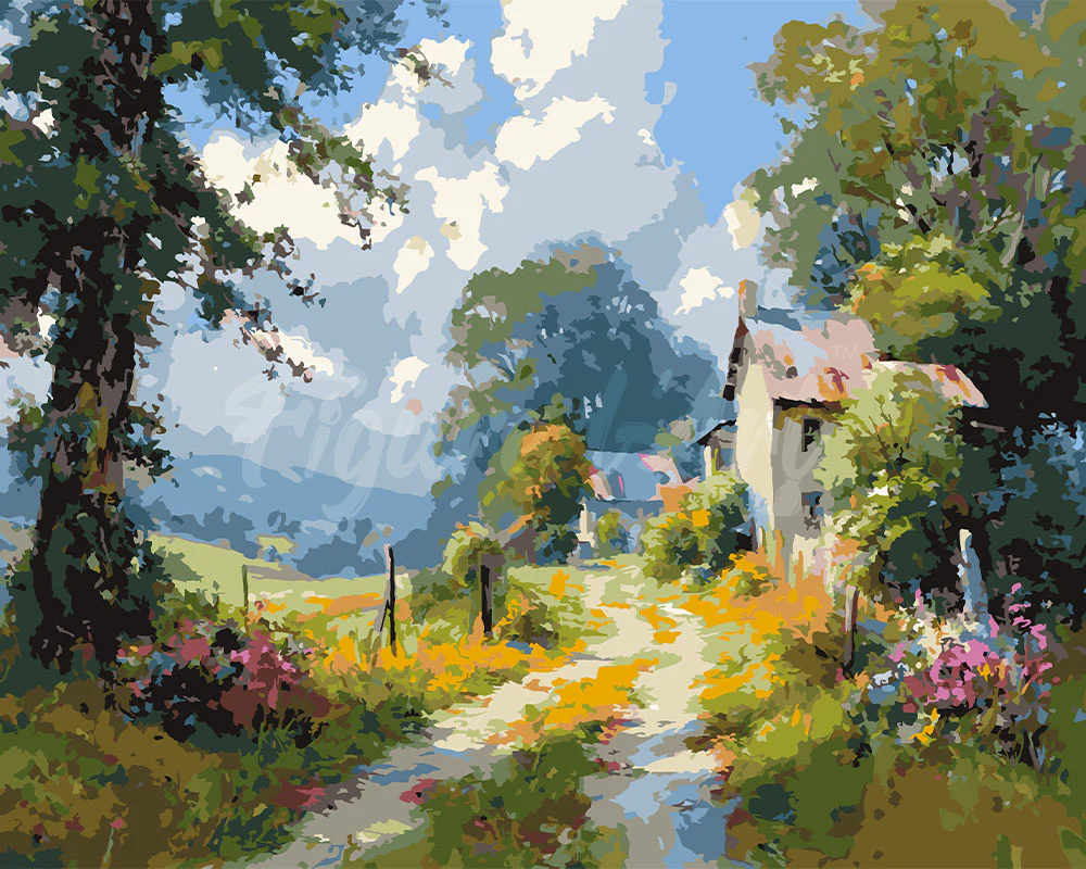 Country Lane in Bloom