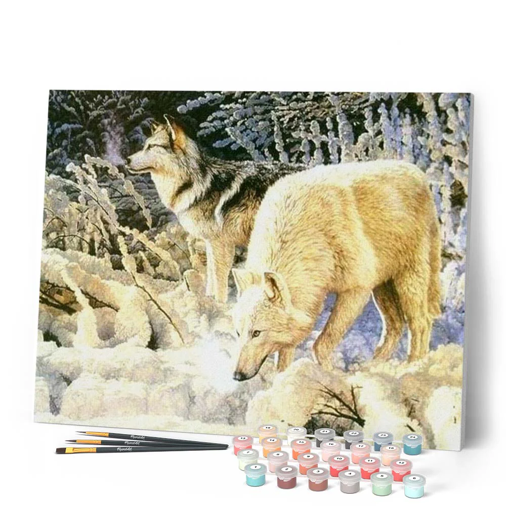 Couple of White Wolves - Image 2