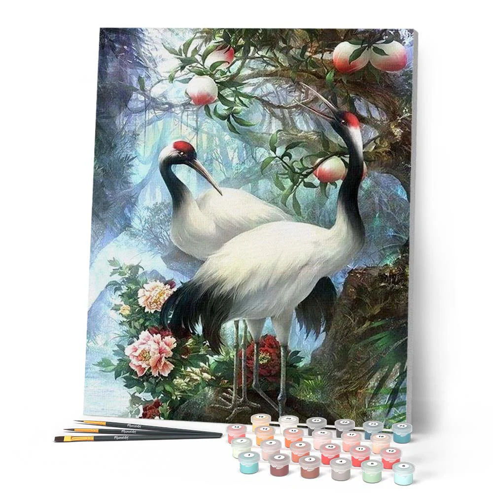 Crane with Red Head - Image 2