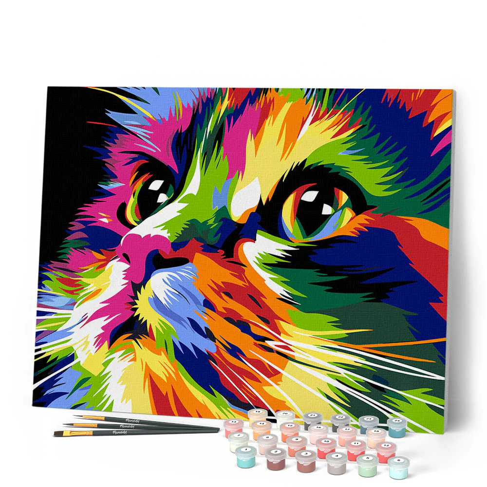 Cute Cat Pop Art - Image 2