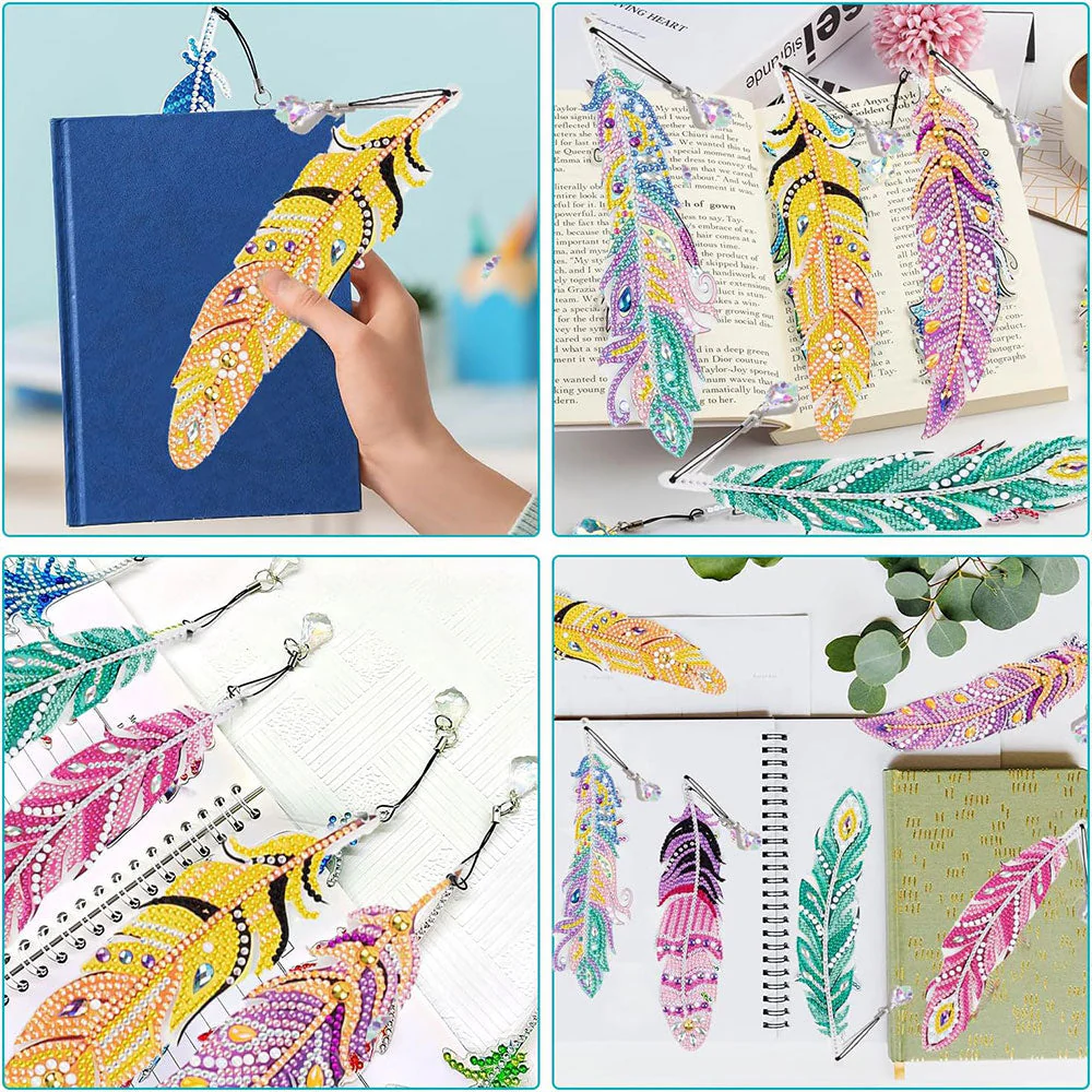Diamond Art Painting 6x Bookmark Feather - Image 4