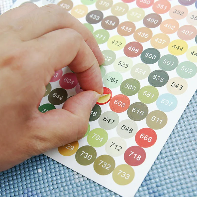 Diamond Painting 572 Round DMC Labels - Image 4