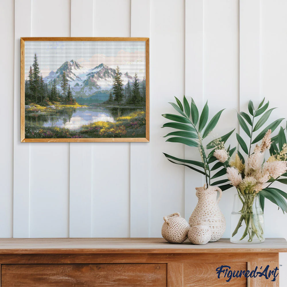 Diamond Painting - Alpine Lake - Image 2