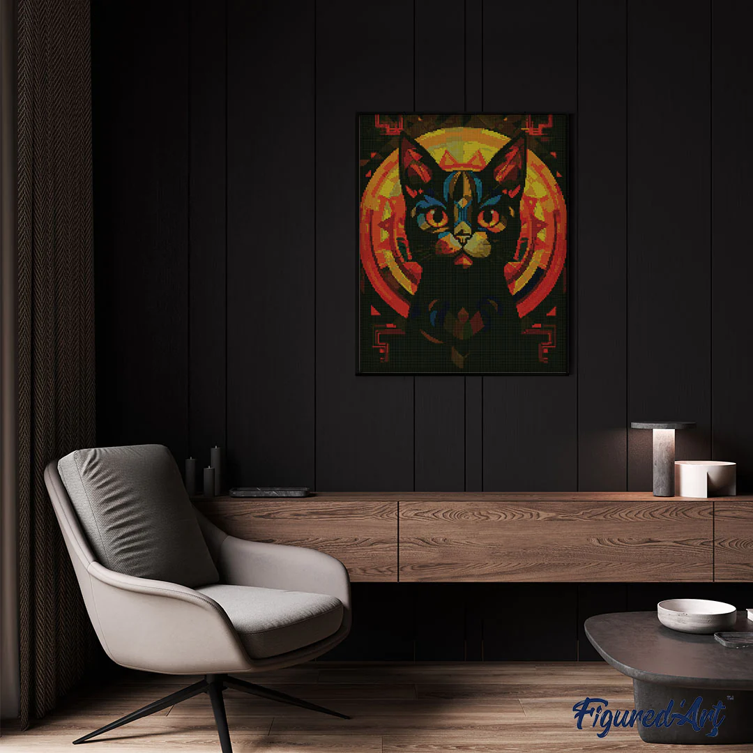 Diamond Painting - Art Deco Black Cat - Image 2
