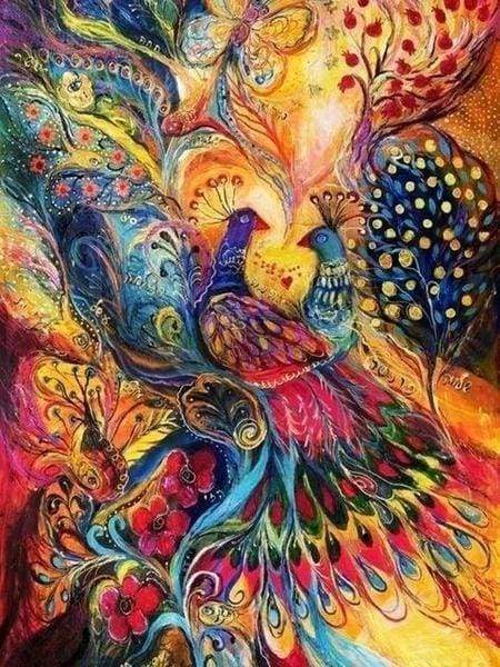 Diamond Painting - Artistic Peacocks