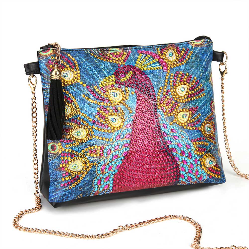 Diamond Painting Bag Red Peacock - Image 6