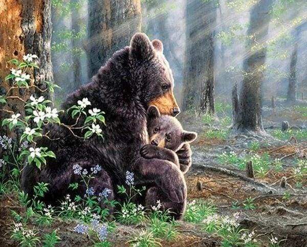 Diamond Painting - Bear Family
